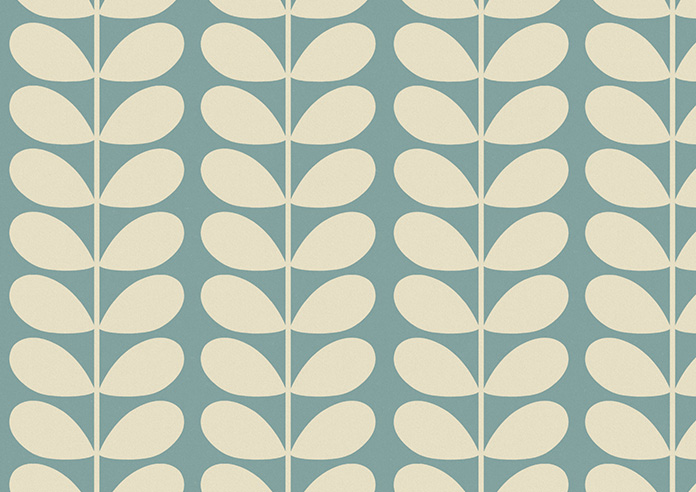 Orla Kiely Solid Stem, Duckegg - Twist&Fit Roman Blind - Image 8